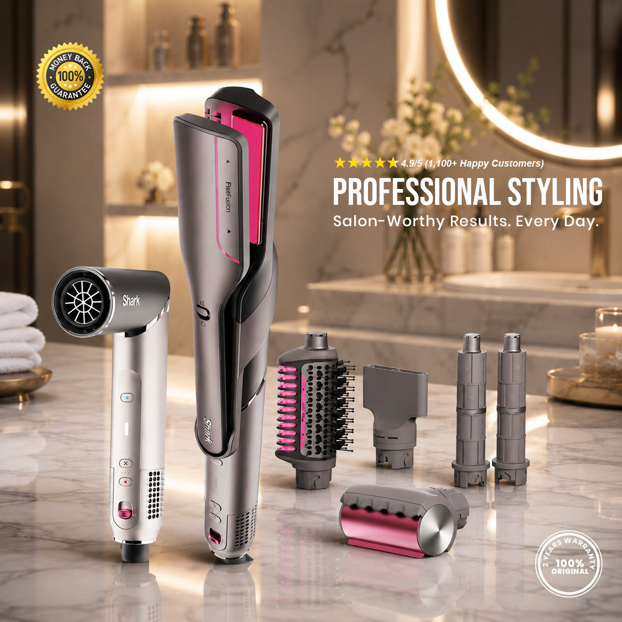 SHARK FLEX FUSION™ MULTI HAIR STYLER SYSTEM